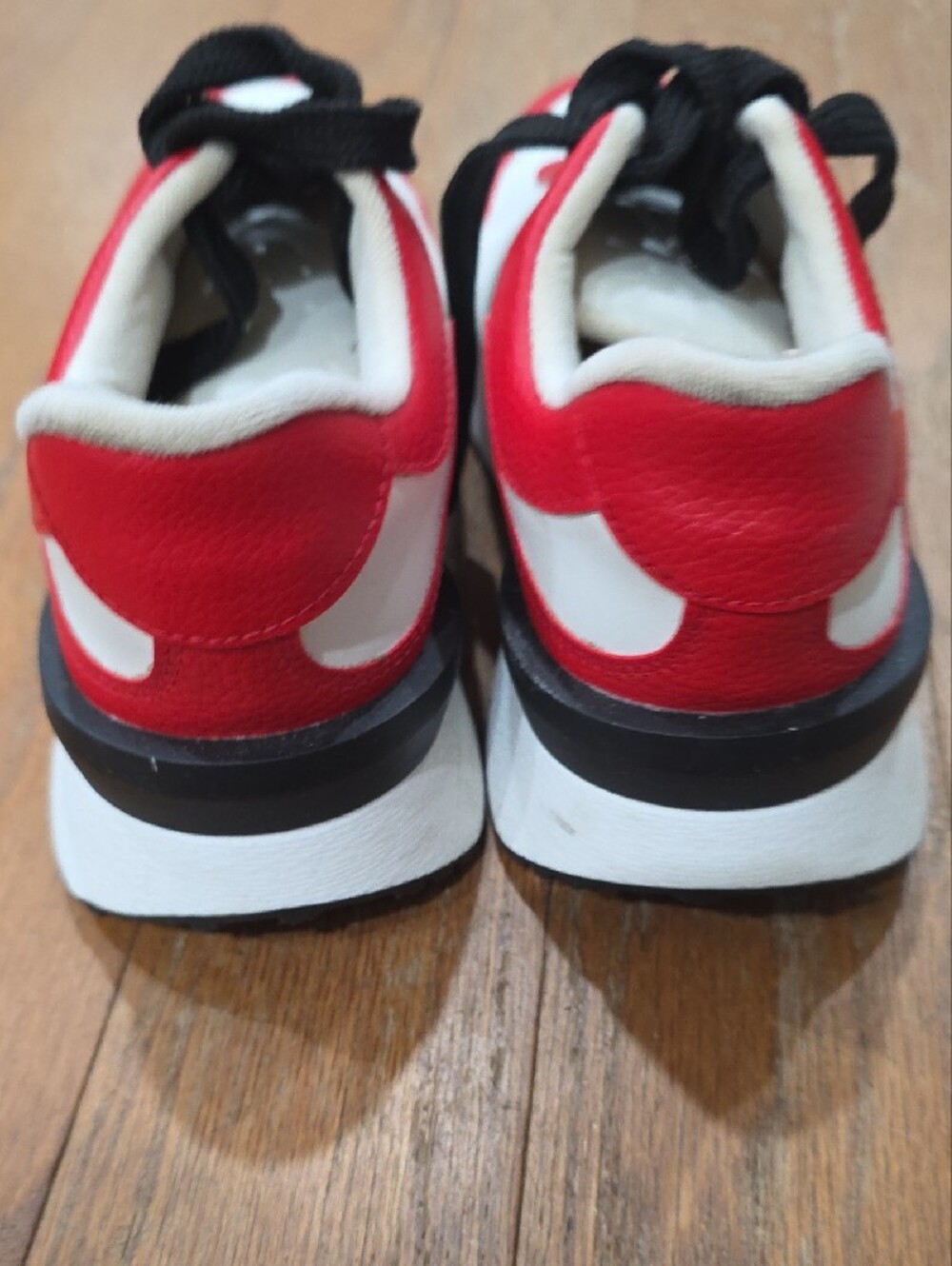 MKS Red White and Black Lace-Up Sneakers - Picture 3 of 5